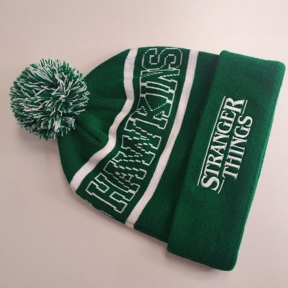Stranger Things Unisex Loungefly Green Winter Cap Beanie - Picture 1 of 3